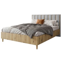 Ložnicová postel 160x200 STELLE šedá - BeautySofa24.pl