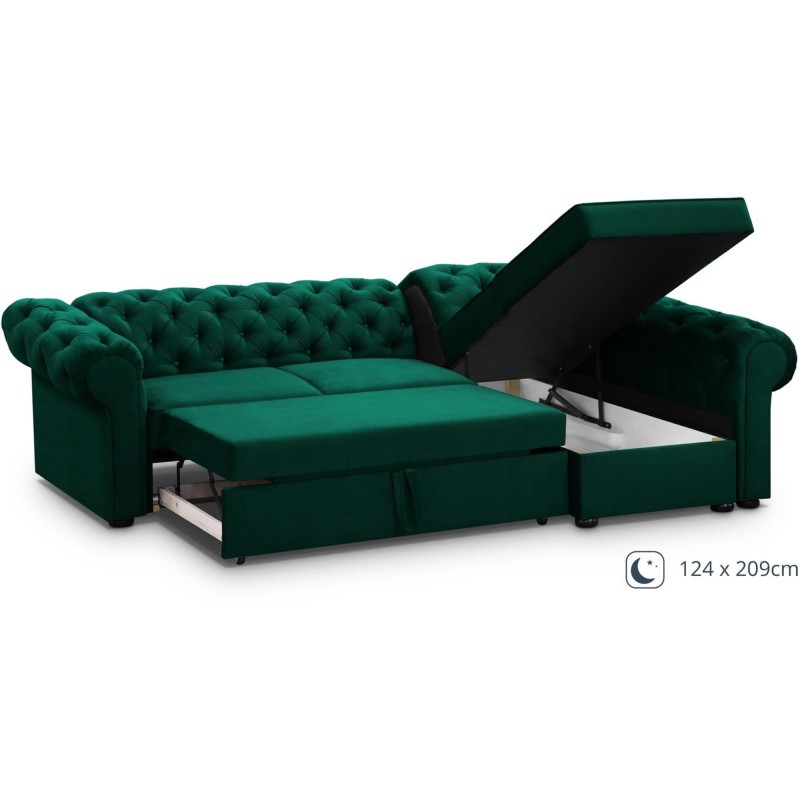 Rohová pohovka CHESTER XL s funkcí spaní | BeautySofa24.cz