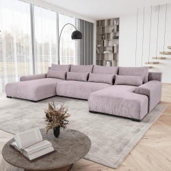 Rohová sedací souprava s funkcí spaní BENNY U | BeautySofa24.cz