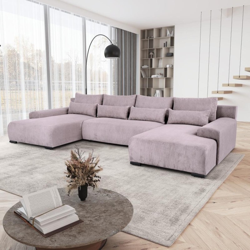 Rohová sedací souprava s funkcí spaní BENNY U | BeautySofa24.cz