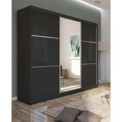 Posuvná skříň Viva II se zrcadlem a zásuvkami | Beautysofa24.cz