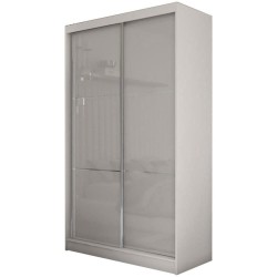 Posuvná skříň Viva II se zrcadlem a zásuvkami | Beautysofa24.cz