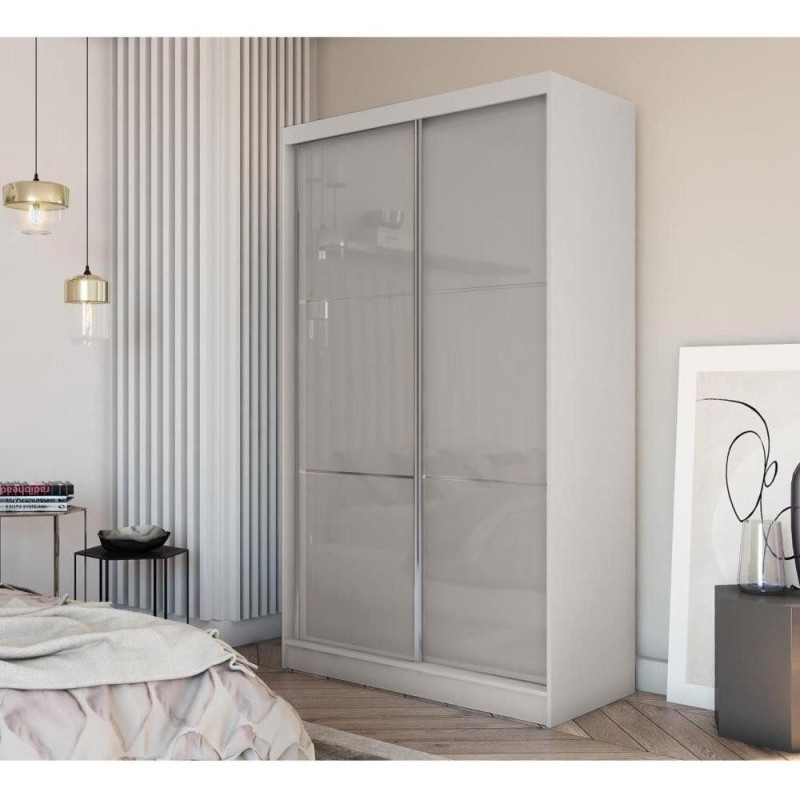 Posuvná skříň Viva II se zrcadlem a zásuvkami | Beautysofa24.cz