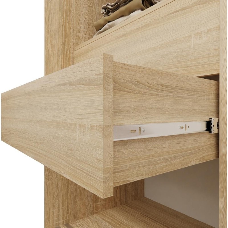 Posuvná skříň Viva II se zrcadlem a zásuvkami | Beautysofa24.cz