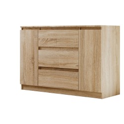 Dvoudveřová komoda se třemi zásuvkami LEMON | Beautysofa24.cz