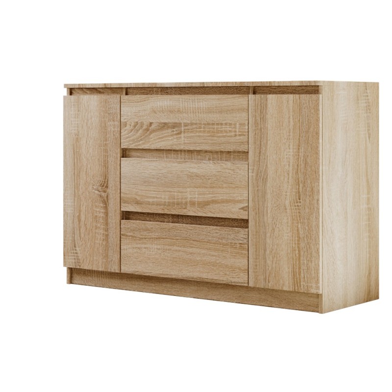 Dvoudveřová komoda se třemi zásuvkami LEMON | Beautysofa24.cz