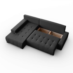 Rohová skříň s funkcí spaní DRACO L Barrel | BeautySofa24.cz