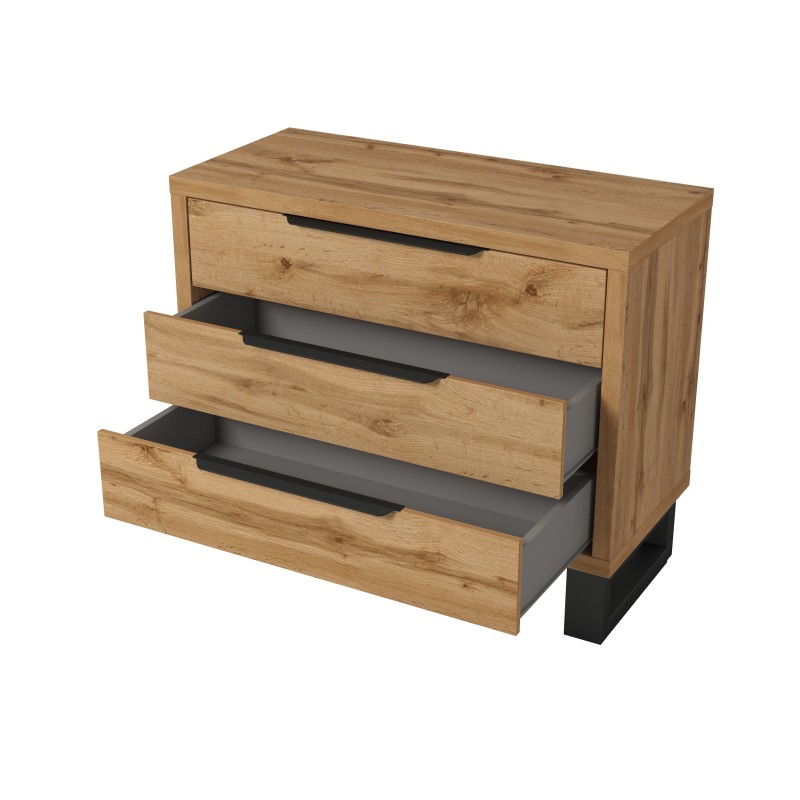 Komoda HALLE se třemi zásuvkami | Beautysofa24.co.uk
