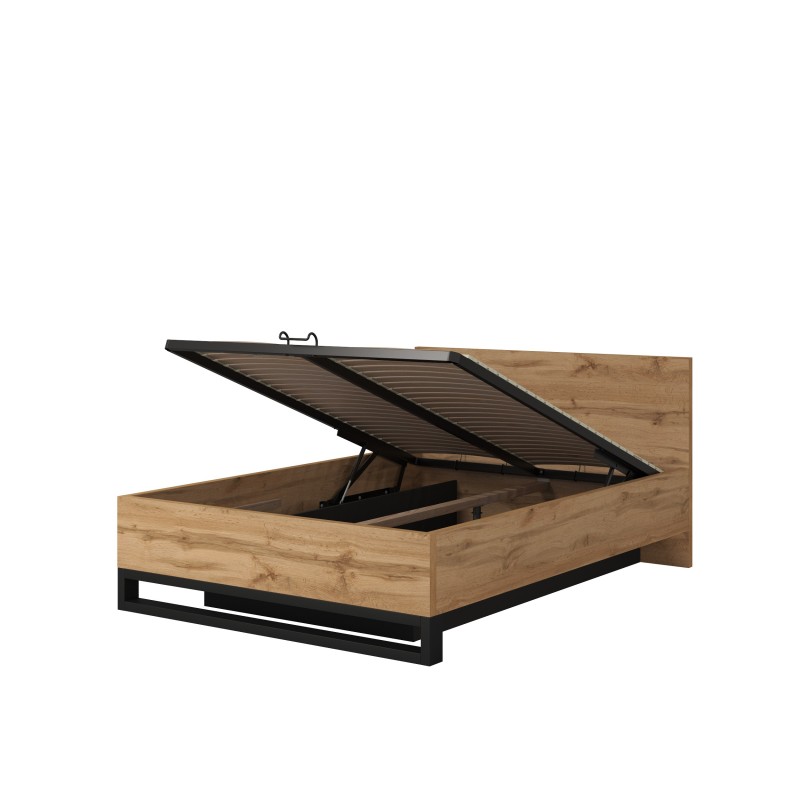 Postel HALLE s úložným boxem a zvedacím rámem | Beautysofa24.co.uk