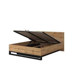 Postel HALLE s úložným boxem a zvedacím rámem | Beautysofa24.co.uk