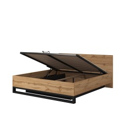 Postel HALLE s úložným boxem a zvedacím rámem | Beautysofa24.co.uk