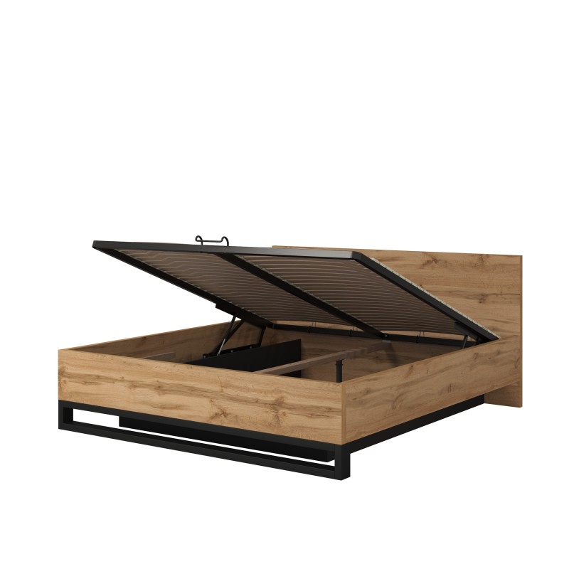 Postel HALLE s úložným boxem a zvedacím rámem | Beautysofa24.co.uk