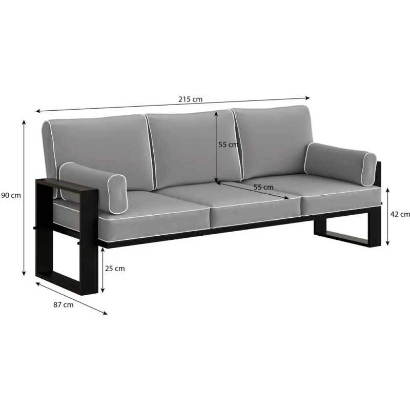 Sada zahradního nábytku 3+1+1 Verdino II | BeautySofa24.cz