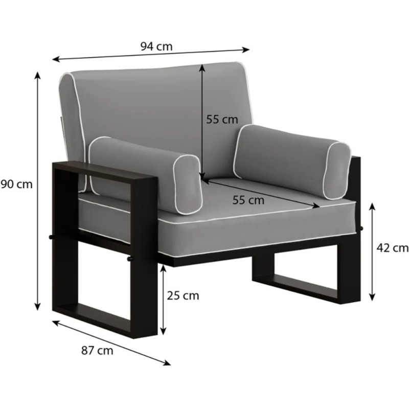 Sada zahradního nábytku 3+1+1 Verdino II | BeautySofa24.cz