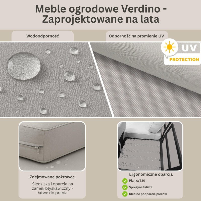 Sada zahradního nábytku 3+1+1 Verdino II | BeautySofa24.cz