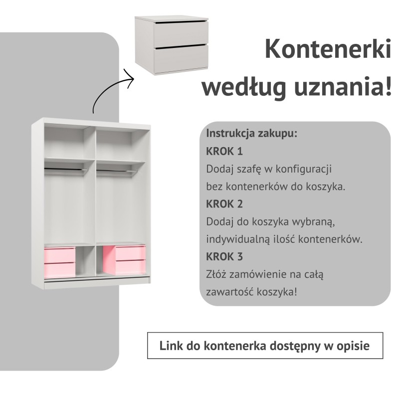 Posuvná skříň NELA s lamelami