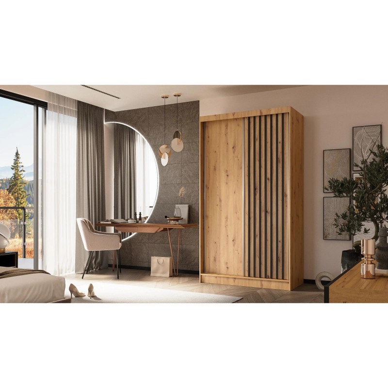 Skříň s posuvnými dveřmi a lamelami HELIOS | BeautySofa24.cz