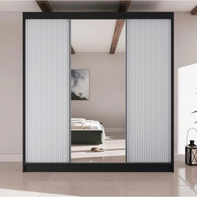 Zrcadlová posuvná skříň RAMOS II 200 cm