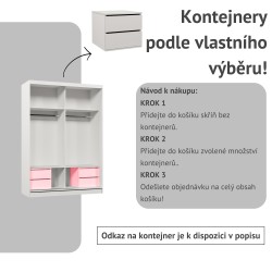 Posuvná skříň NELA s lamelami