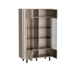 Moderní skleněná vitrína do obývacího pokoje NEVADA