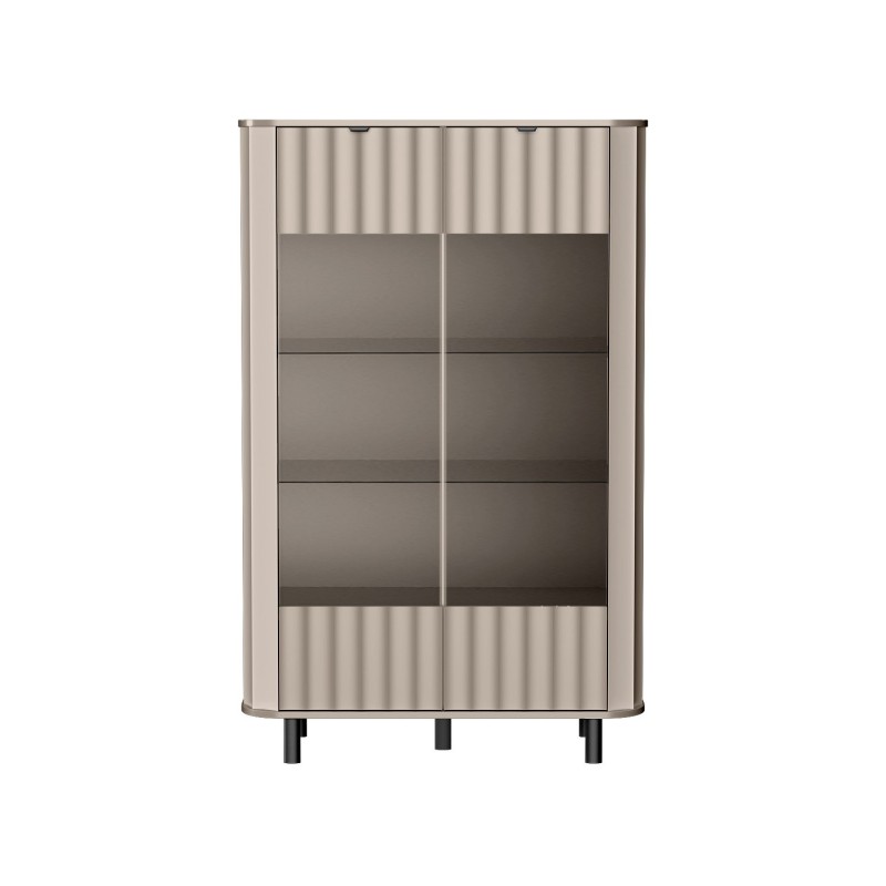 Moderní skleněná vitrína do obývacího pokoje NEVADA