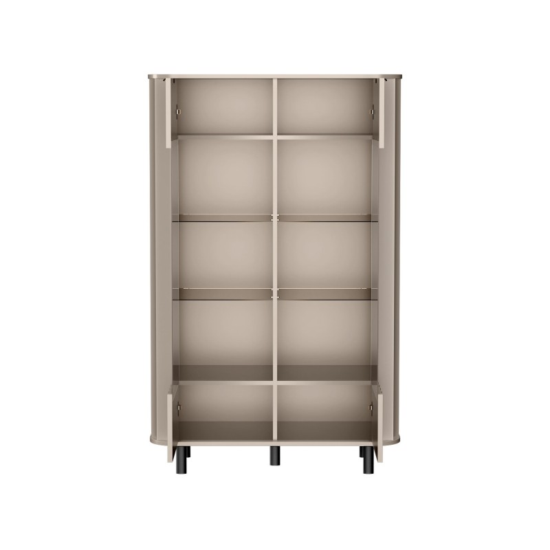 Moderní skleněná vitrína do obývacího pokoje NEVADA