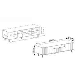 Skříňka RTV NEVADA - styl a funkčnost pro obývací pokoj