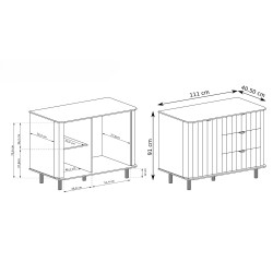 Komoda NEVADA - Moderní komoda