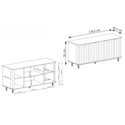 Komoda NEVADA - moderní a prostorná komoda se skříňkami