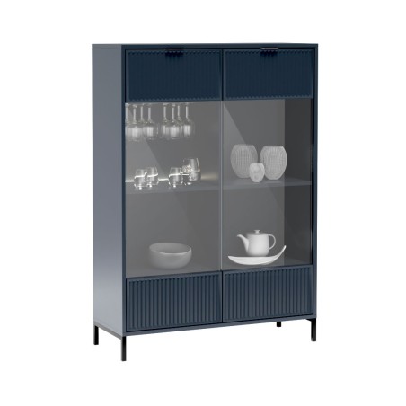 Dvoudveřová vitrína Linna s osvětlením LED