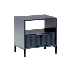 Noční stolek s drážkovaným čelem Linna