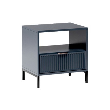 Noční stolek s drážkovaným čelem Linna