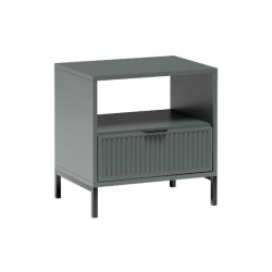 Noční stolek s drážkovaným čelem Linna