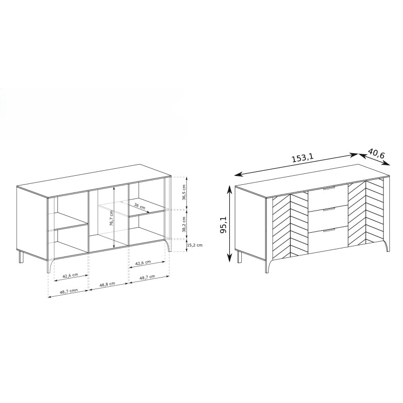 Komoda LUME - moderní komody a skříně | Lume collection