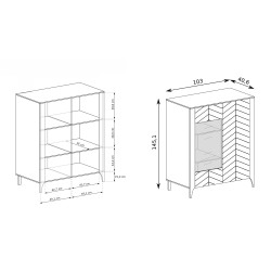 Nízká vitrína Lume - moderní design a funkčnost | Lume collection