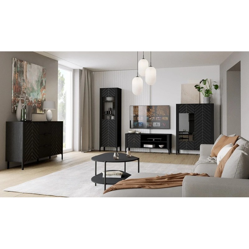 Úzká šatní skříň LUME 90 cm - moderní, funkční a stylová