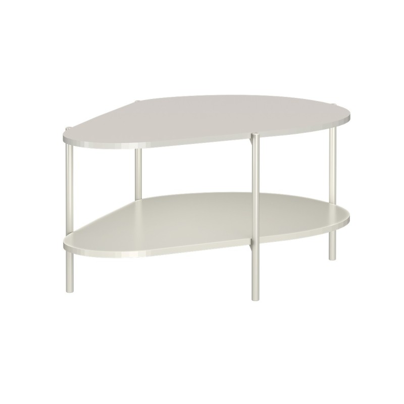 Moderní konferenční stolek - černý, dvoupatrový, designový konferenční stolek