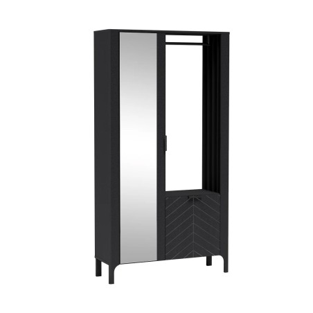 Šatní skříň LUME se zrcadlem a lamelami - moderní design