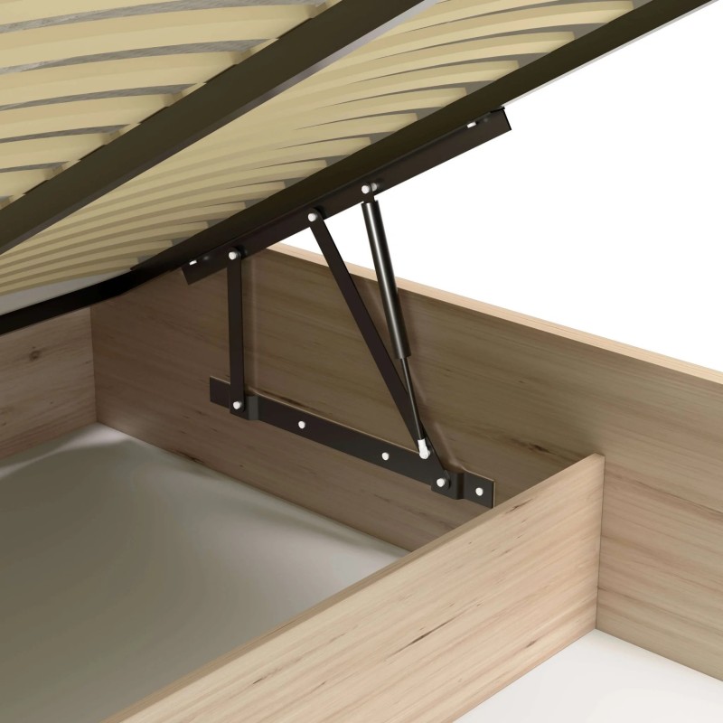 Moderní postel CAYA s úložným prostorem a rošty