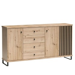 Moderní lamelová komoda CAYA Artisan dub