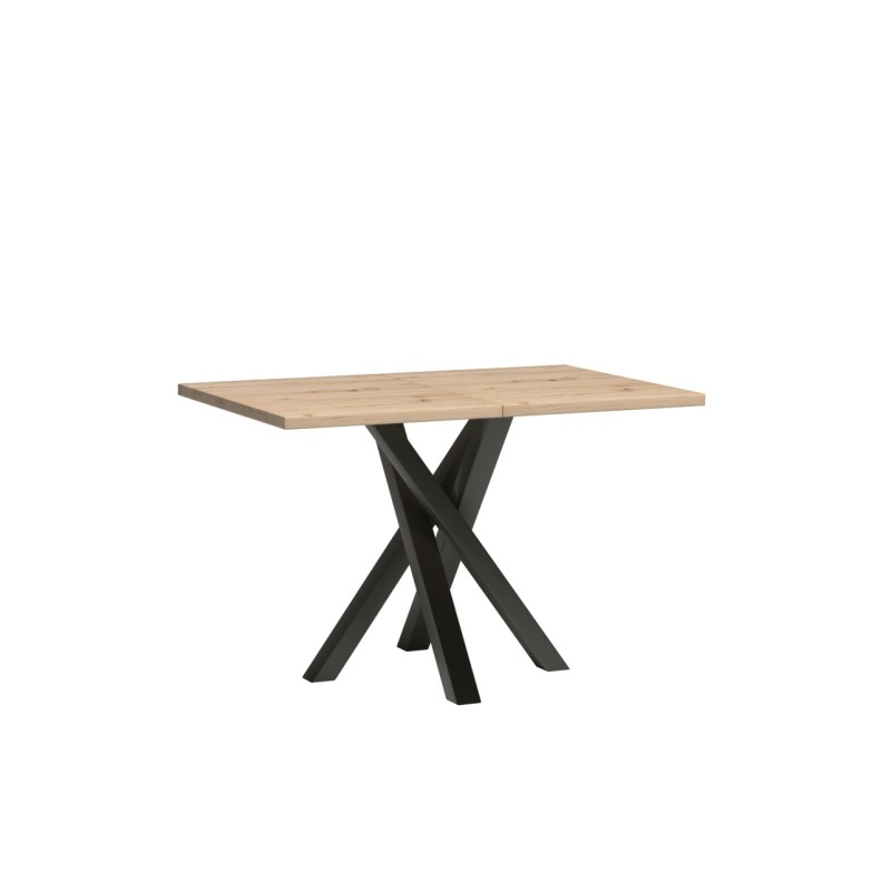 Moderní skládací stůl CAYA 120-160 cm - loftový styl a funkčnost