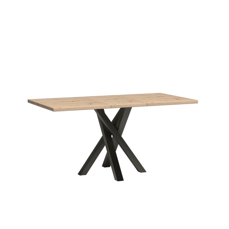 Moderní skládací stůl CAYA 120-160 cm - loftový styl a funkčnost