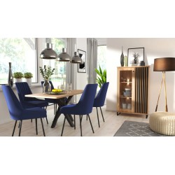 Moderní skládací stůl CAYA 120-160 cm - loftový styl a funkčnost