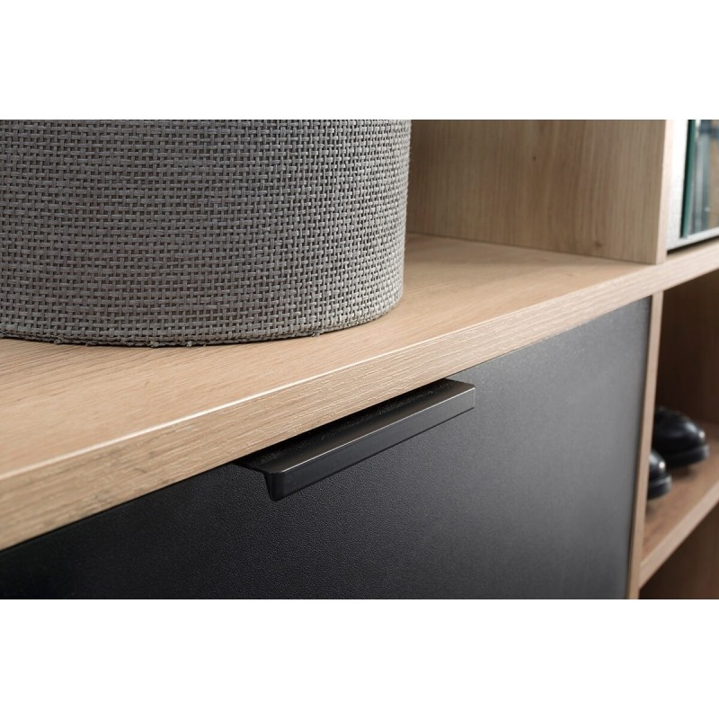 Šatní skříň se zrcadlem LIMO 100 cm - se sedákem nebo bez, v loftovém stylu