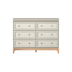 Komoda Charlott 135 cm - 6 zásuvek, klasický styl
