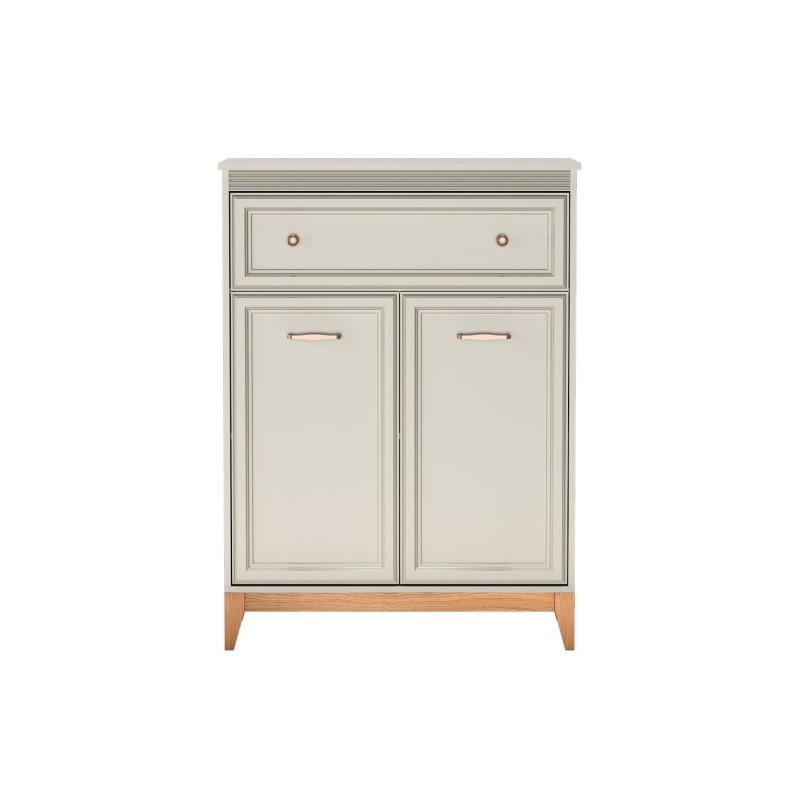 Komoda Charlott 92 cm - vysoká, se zásuvkou a dvířky