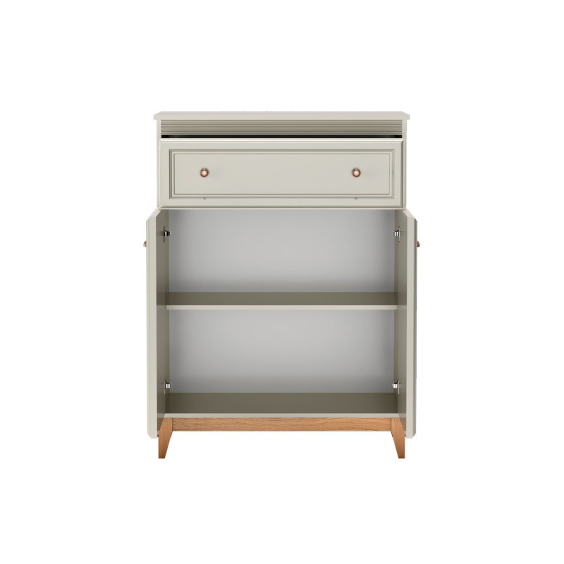 Komoda Charlott 92 cm - vysoká, se zásuvkou a dvířky