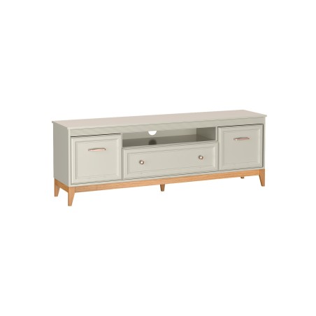 Charlott 179 cm RTV skříňka - Elegantní kašmírová/dřevěná TV skříňka