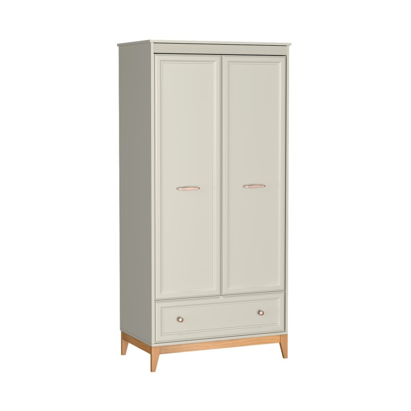 Šatní skříň Charlott - kašmírová zásuvková skříň