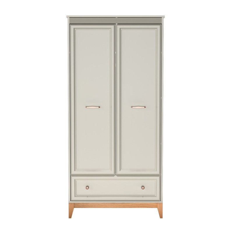 Šatní skříň Charlott - kašmírová zásuvková skříň